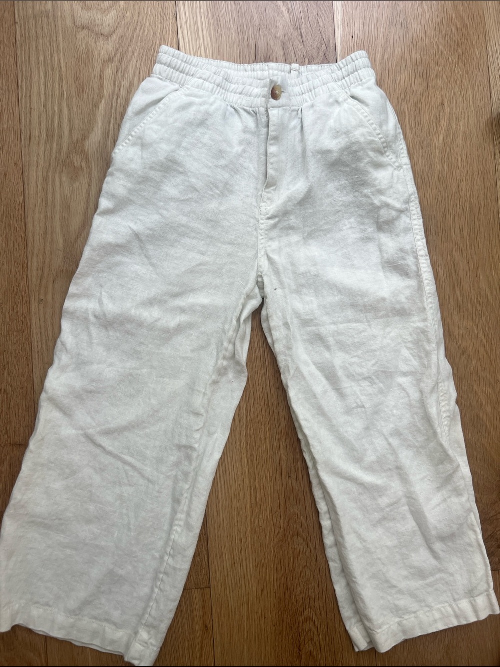 Polo by Ralph Lauren Cream Linen-Blend Chinos